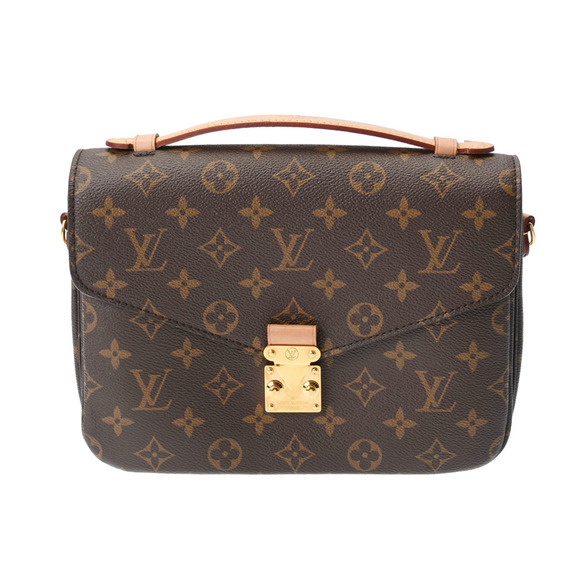LOUIS VUITTON Handbags - LOUIS VUITTON Monogram Pochette Metis MM Brown M44875 Women's Canvas Bag